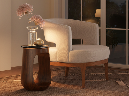 Okno Bedside Monolith | Walnut