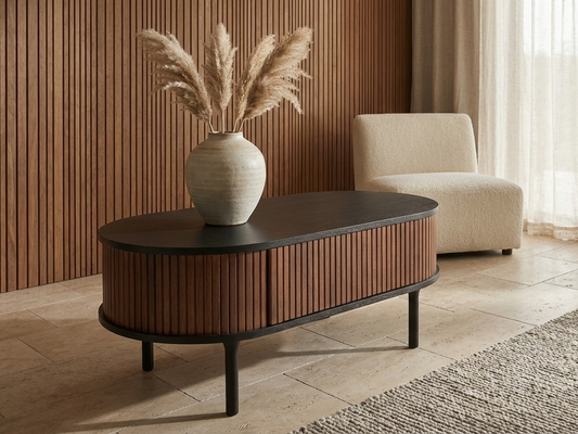 Koriana Coffee Table | Walnut & Black